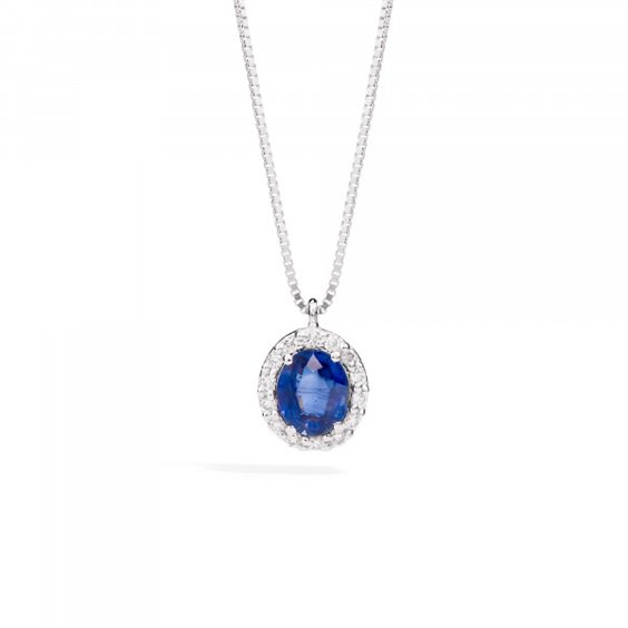 Pendente Recarlo Donna Gemma in Oro bianco Zaffiro 0.33 Ct P33CC251/ZB-42 - P33CC251/ZB-42